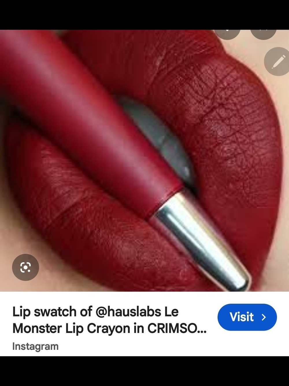 Haus Labs Crimson Matte Lip Crayon